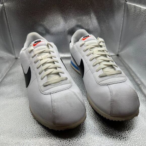 Size 13 Nike Cortez Lace Up White Black Photo Blue 2023 Sneaker Shoes DM4044-100 - Picture 2 of 11